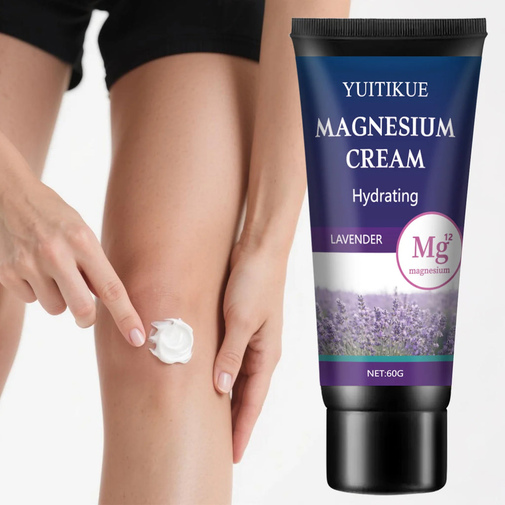Magnesium Cream Lavender | Joint Care (Waist/Knee/Neck) | Hydrating | Easy Absorb Non-Greasy | Daily Body Care Cream 60g